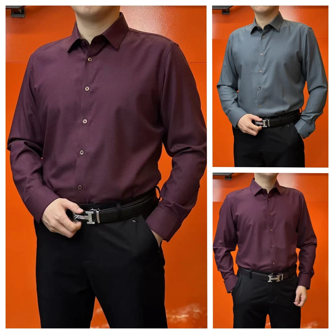 杰克朗博24年秋季新款男士商务休闲衬衫88036