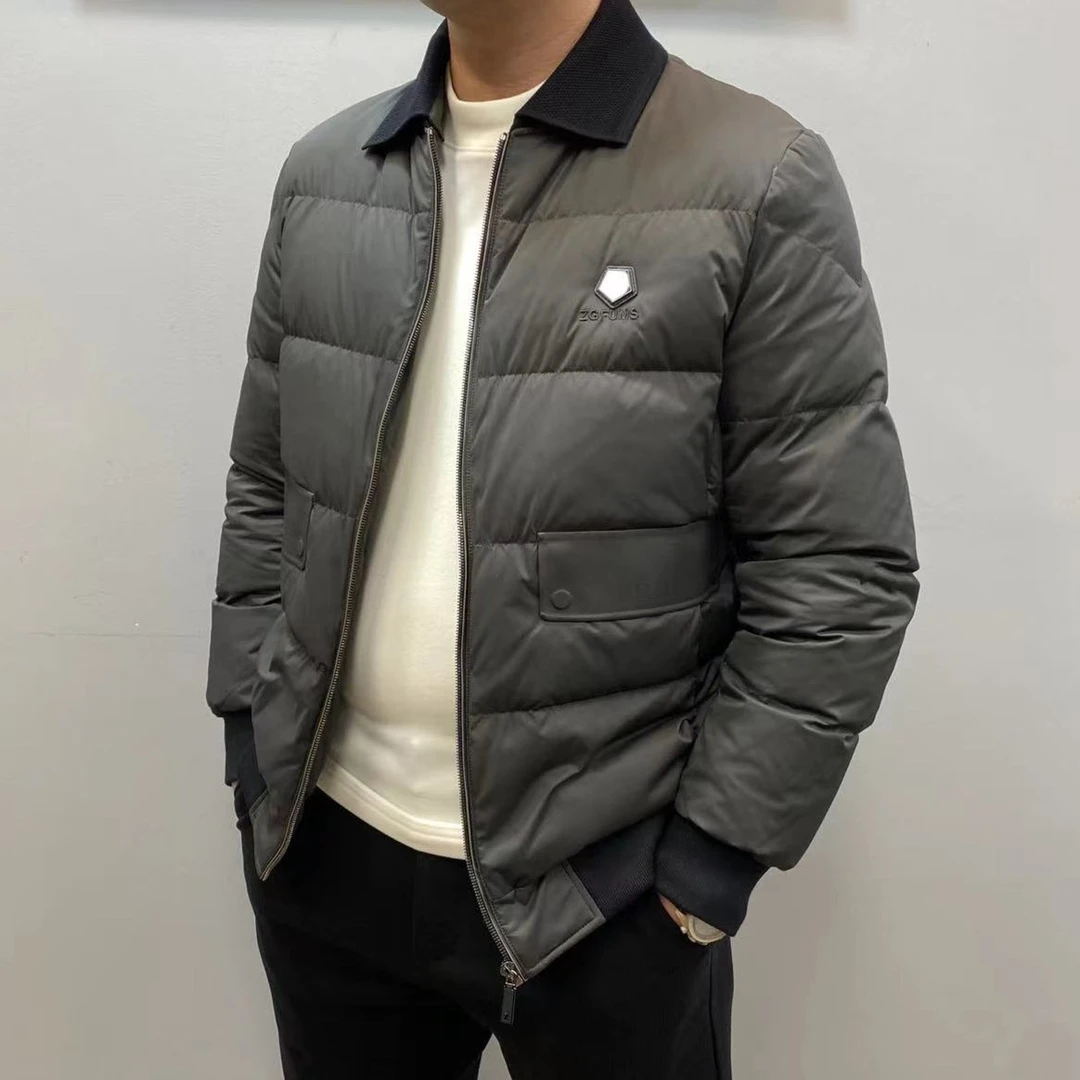 杰克朗博（175分内首选款）秋冬上新男士商务休闲百搭白鸭绒服23105