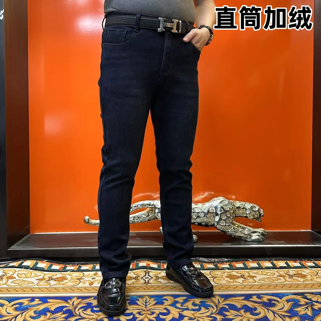 杰克朗博（直筒加绒款）24秋冬季男士牛仔裤815