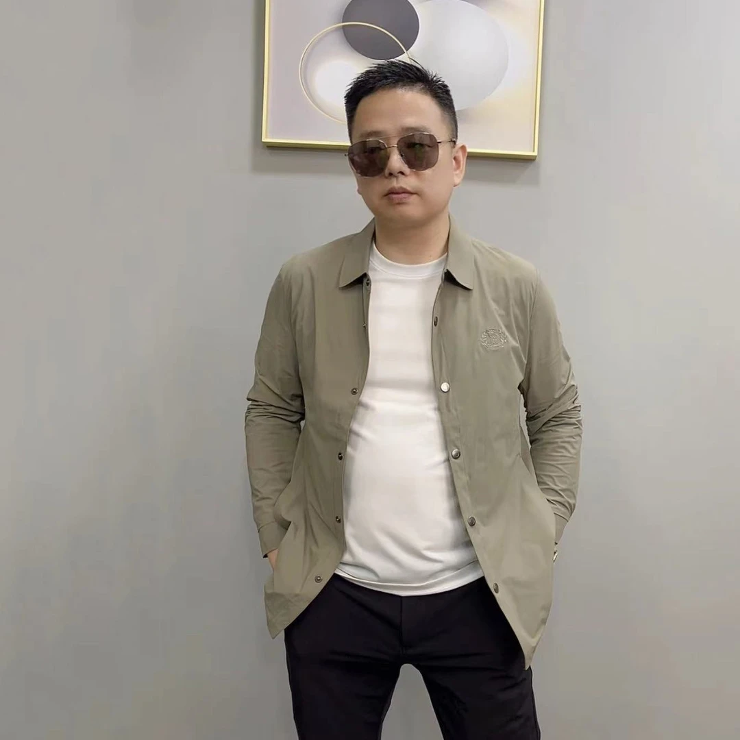 杰克朗博99122 2023春季上新男士休闲夹克翻领百搭简约外套中年