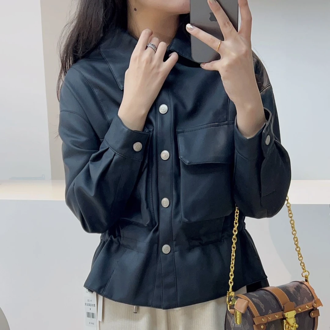 P1130 女士皮衣简约通勤