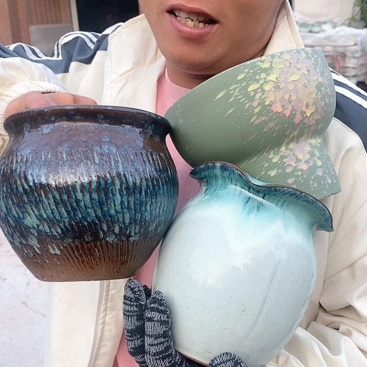 红陶20CM以下瑕疵颜色不挑