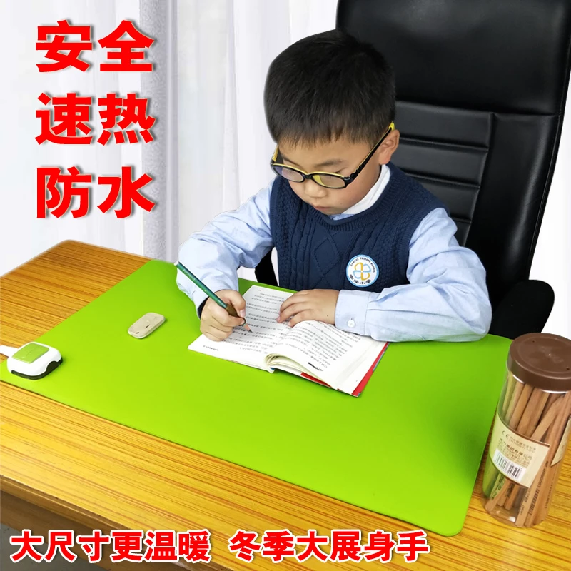 加热暖桌垫发热鼠标垫办公室电脑桌面保暖学生写字防水暖手垫取暖