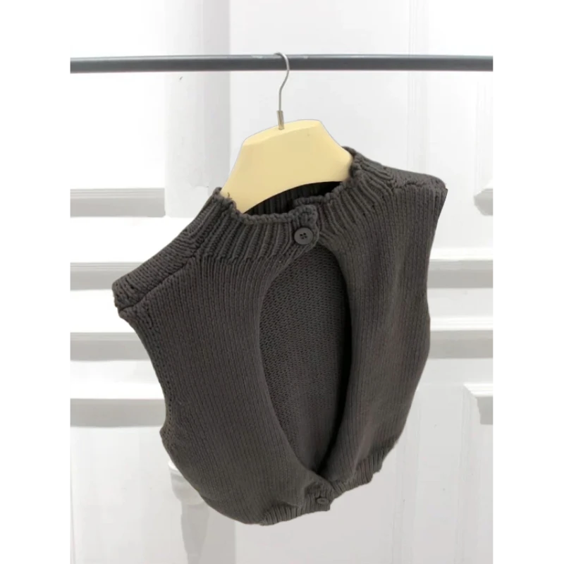 好看到尖叫！一眼就迷住了！复古温柔针织衫女马甲背心叠穿别致毛衣