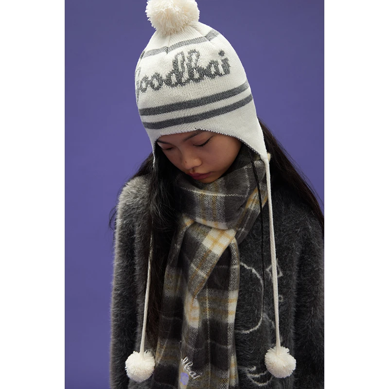 GOODBAI GOODEES提花logo护耳帽