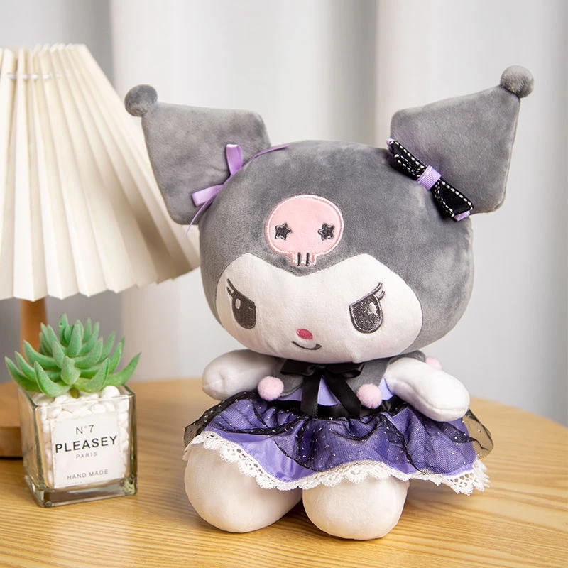 正版三丽鸥库洛米玩偶毛绒公仔玩具可爱陪伴娃娃小摆件生日礼物女