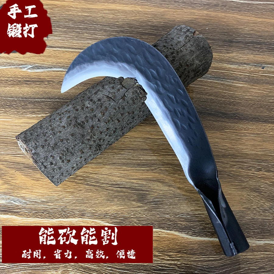 锰钢锻打弹簧钢柴刀老式农村专用砍柴刀户外高锰钢砍柴刀纯手工