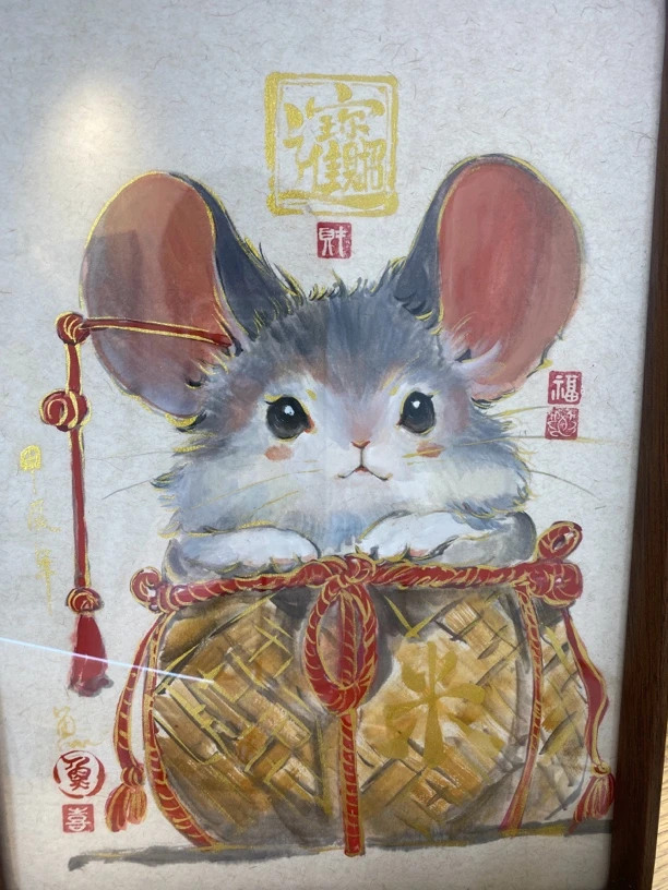 六十鱼原创国画包邮无裱框