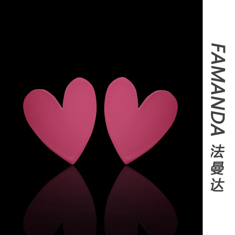 法曼达 铜合金耳饰 【玫入心扉】法式小众百搭设计时尚高级感耳环女