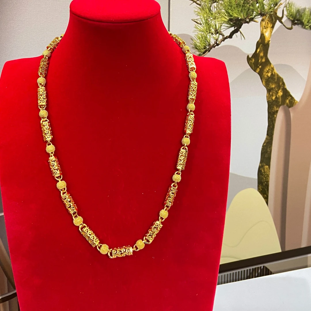 合金项链 单珠帝王项链 男士时尚潮流经典项链