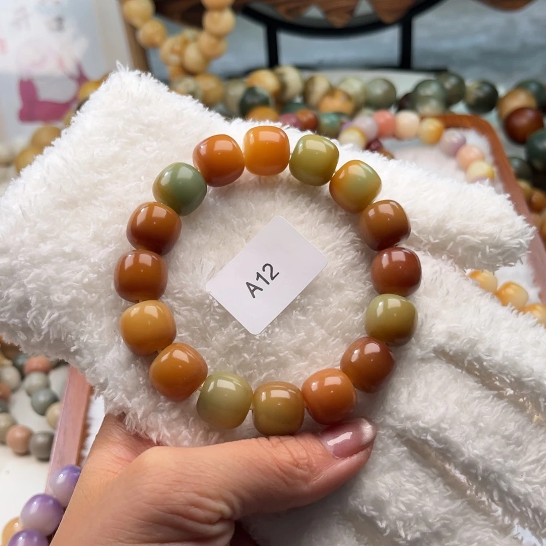 【闪购商品】菩提根/象牙果手串p14mm桶珠干磨