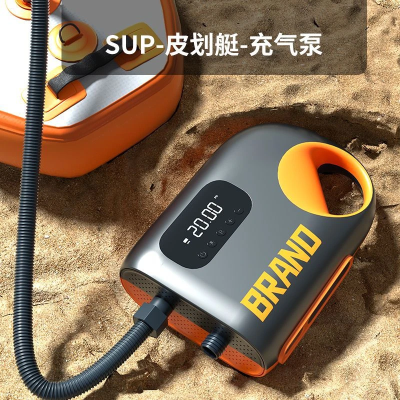 新款户外便携式电动车载充气泵户外SUP浆板桨板皮划艇无线充气泵