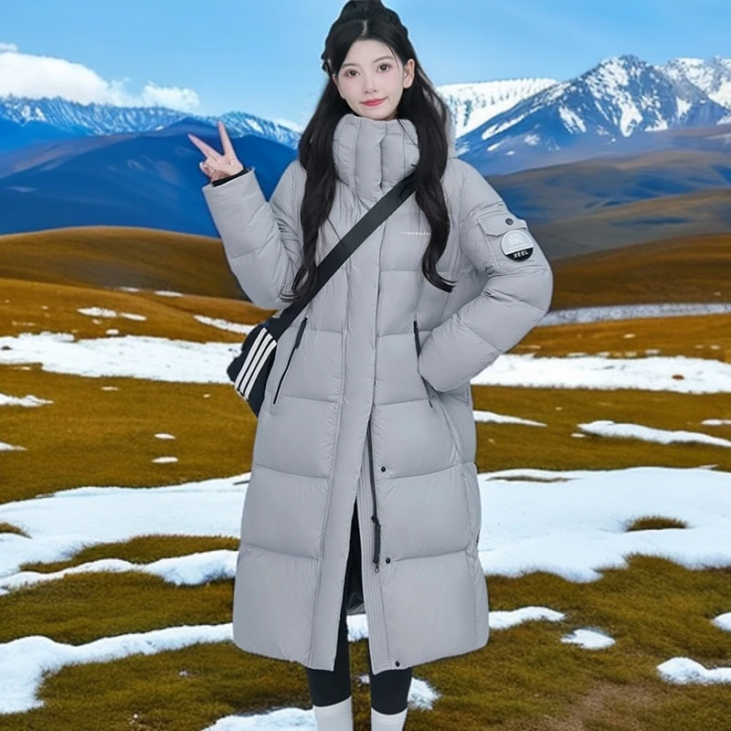 【新年战袍爆款】雪中飞泡芙羽绒长款男女冬加厚休闲运动时尚连帽