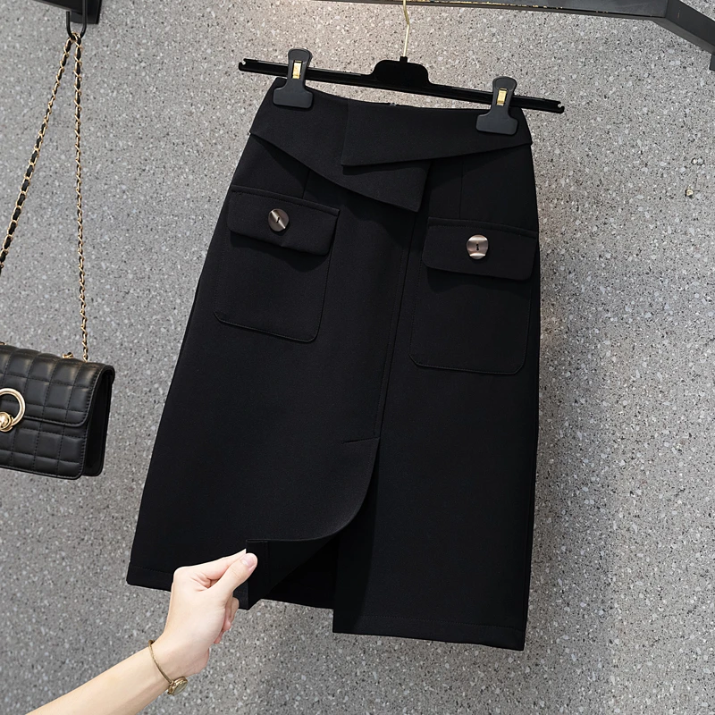 夏季新款大码女装200斤胖妹妹时尚显瘦百搭气质半身裙中裙A字裙子