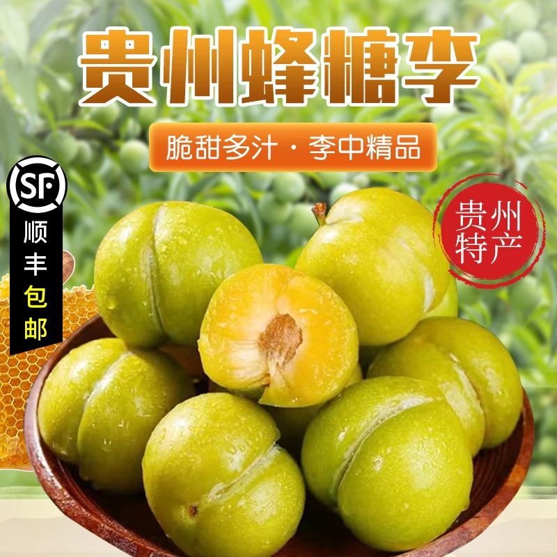 贵州凤冈蜂糖李子正宗口感脆甜爽脆超大果40枚~60枚顺丰包邮5斤装