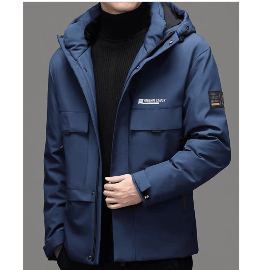 加厚男长款棉服大码男青年男转韩版2023休闲保暖短款外套户外秋冬