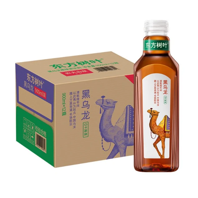 【新品】农夫山泉东方树叶黑乌龙茶900ml*12瓶 无糖茶 整箱装