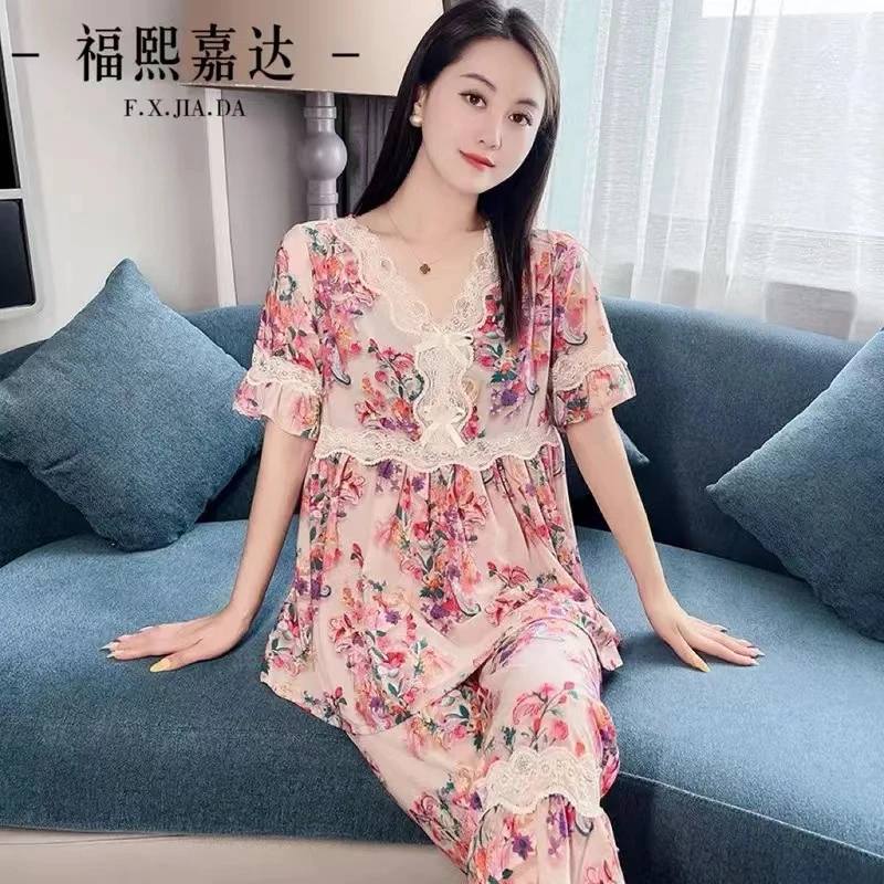 女士家居服，休闲，套装2402