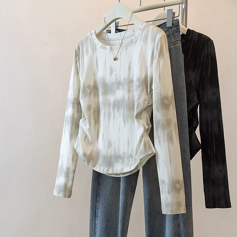 yoewshean/羽媗微胖妹妹大码女装显瘦修身新款百搭长袖内搭打底衫