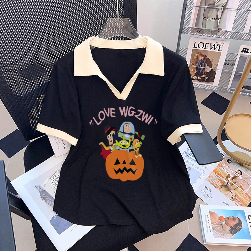 yoewshean/羽媗胖mm大码微胖女装短袖t恤宽松显瘦v领上衣时尚百搭