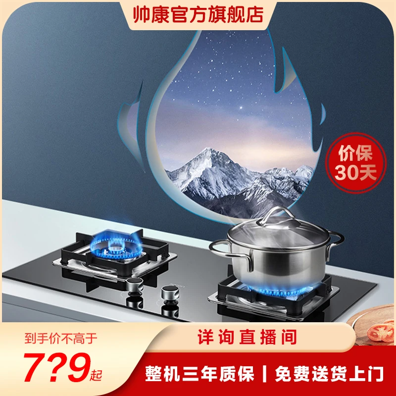 Sacon/帅康【燃气灶合集】节能猛火双灶台嵌两用家用灶具燃气灶