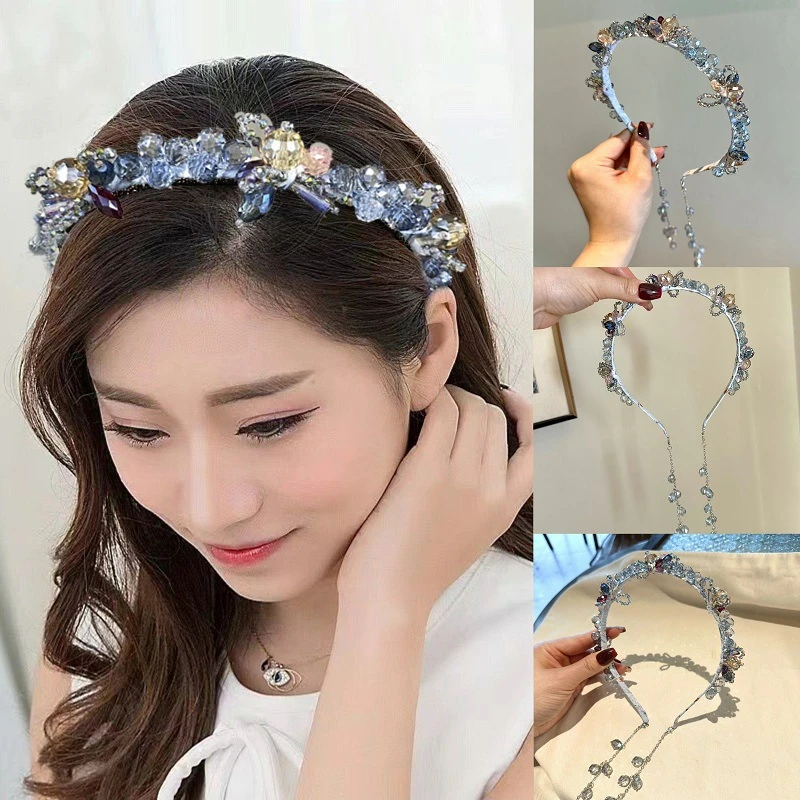 重工高级感水晶百搭流苏发箍2026新款法式发箍2026爆款洋气高级感