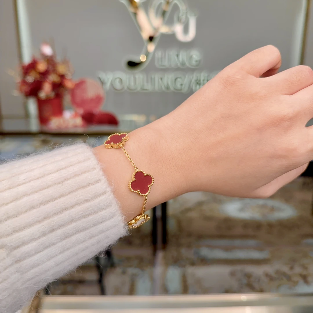 YOULING/柚琳 红黑白金四色手链