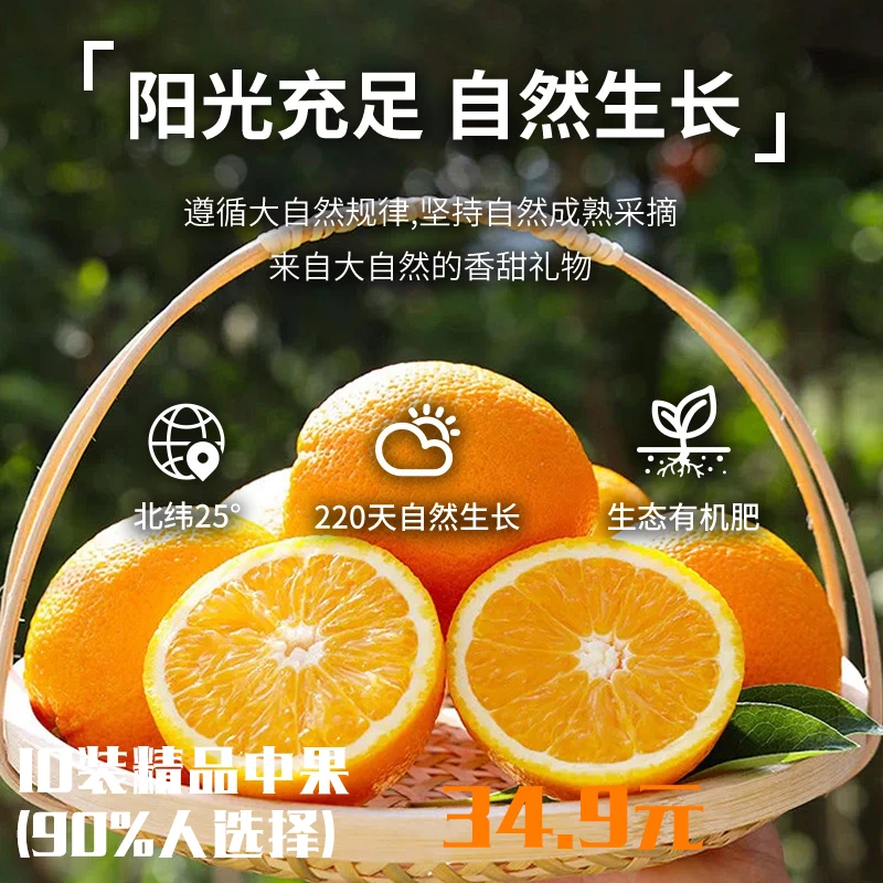 10斤装正宗赣南脐橙精品中果清仓甩卖
