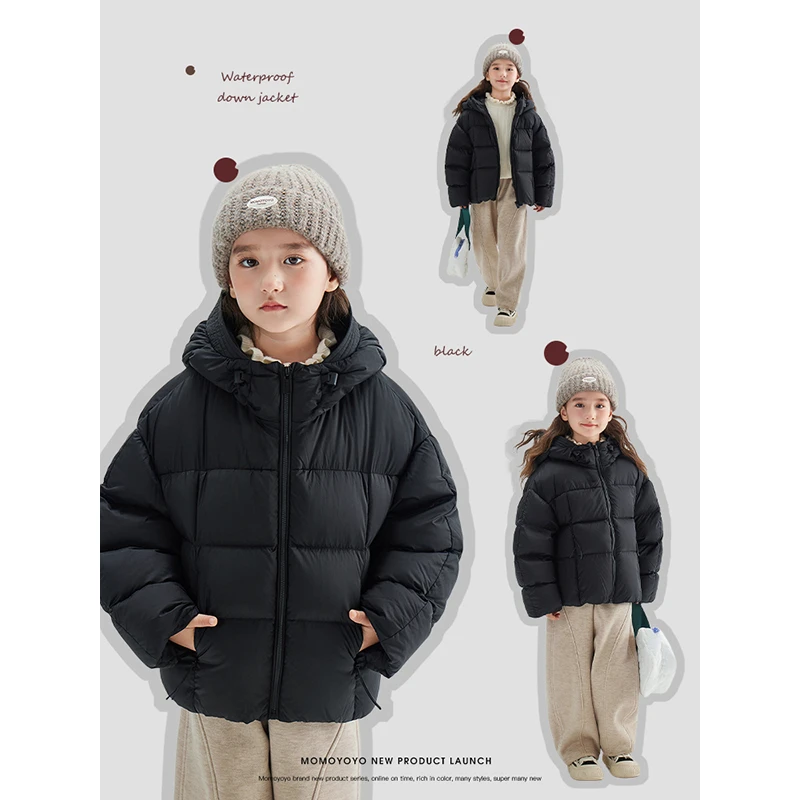 【爆浆】零压无胆防钻绒花苞帽短款羽绒服6667D