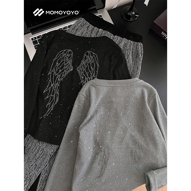 【翅膀2.0】亲子烫钻T恤 7136D