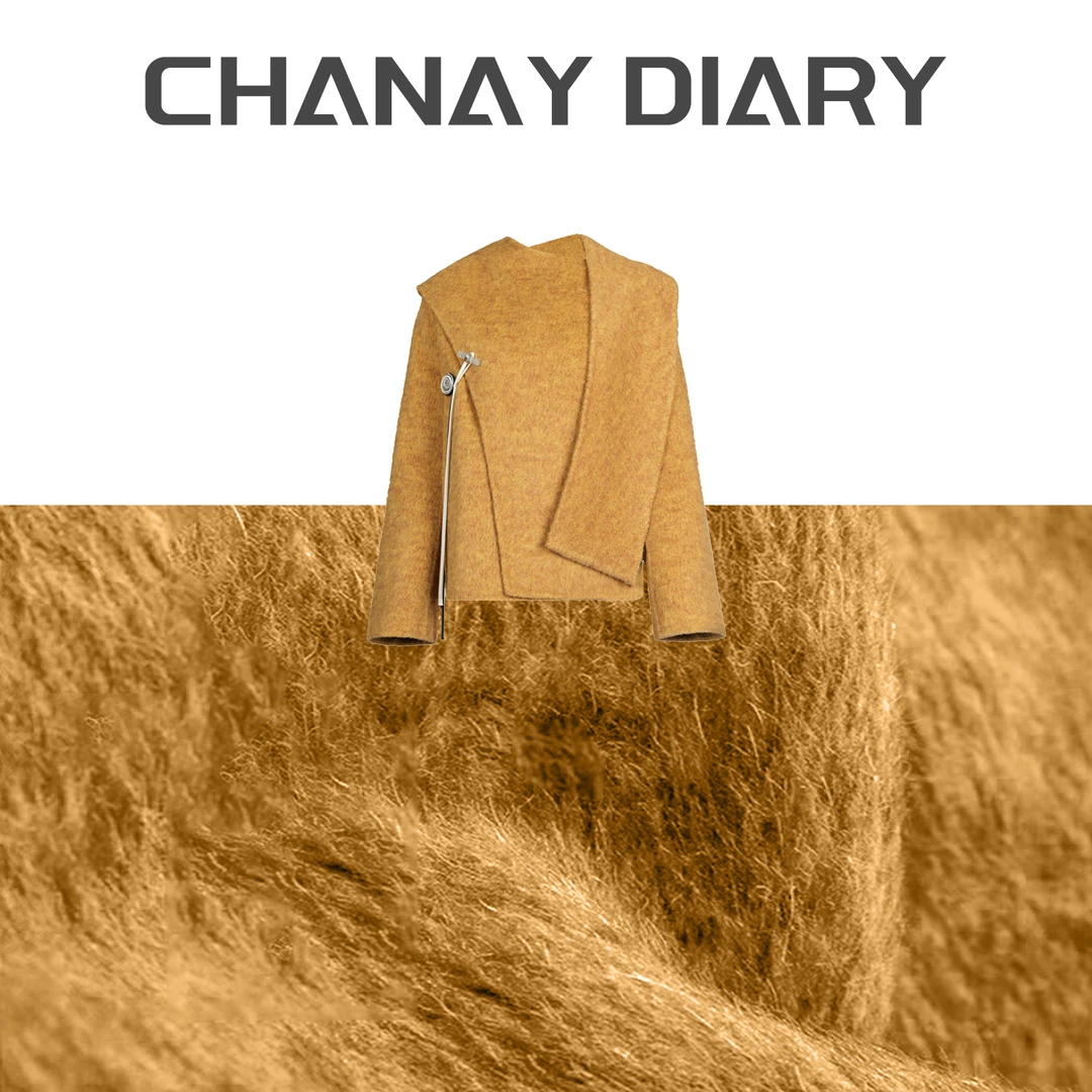 原创设计师8015围巾款双面羊绒秋冬大衣