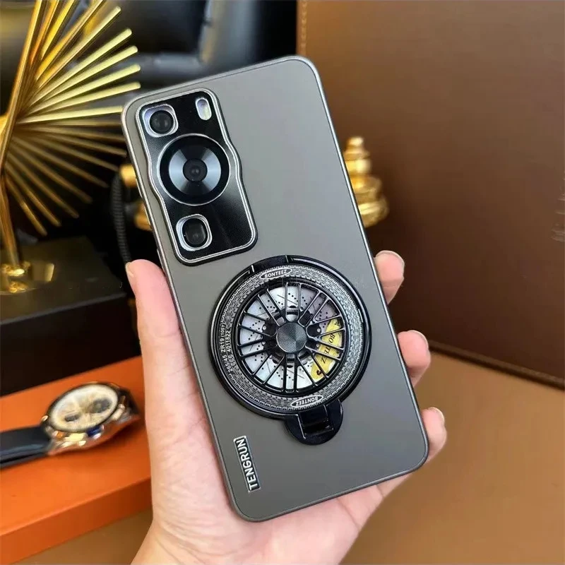 新款适用华为p60手机壳解压陀螺支架honorP60pro磨砂全包保护防摔