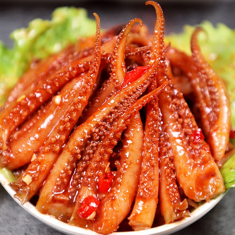 香辣味鱿鱼须即食解馋小零食休闲美味美食麻辣香菇鱿鱼地道湘味