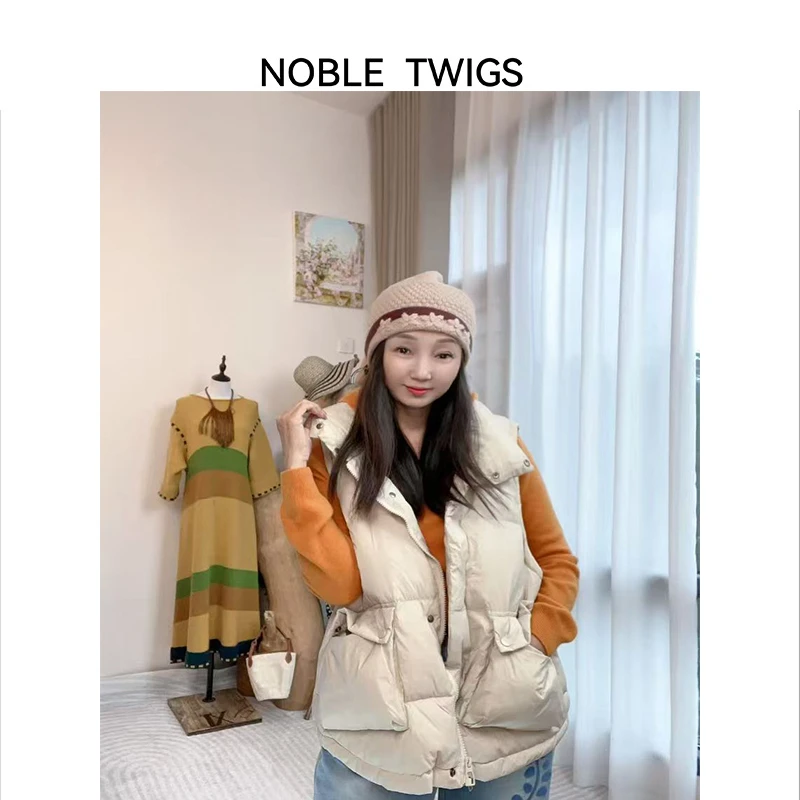 【NTLiu定制款】羽绒服高端外套白鸭绒服羽绒马夹背心女款 T50068