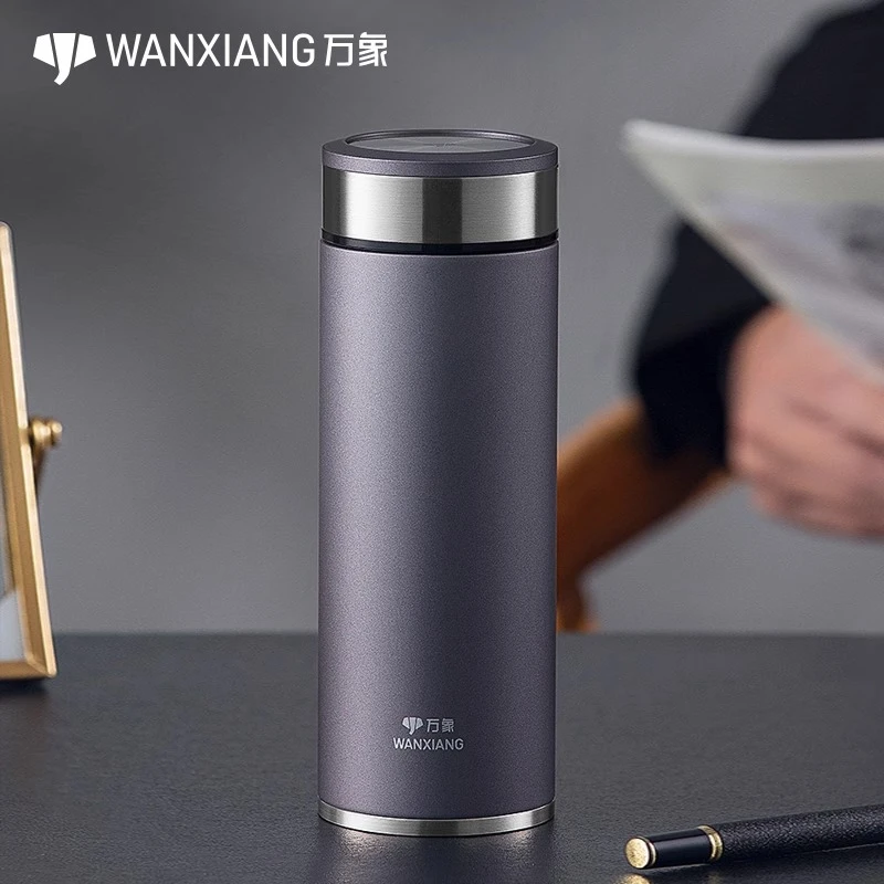 万象保温杯男士便携大容量水杯子商务泡茶杯车载杯礼品杯H10 H11L
