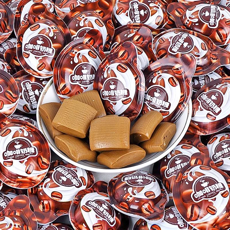 3D咖啡糖奶糖软糖犯困提神低脂特浓学生即食网红糖果喜糖休闲零食