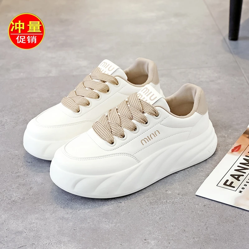 小白鞋女2024年春季新款时尚百搭休闲运动鞋学生跑步鞋平底板鞋女
