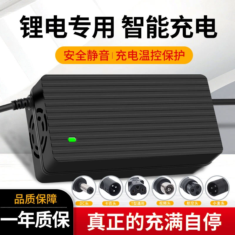 【小扬哥推荐】锂电池通用型电动车充电器48V60V72VT孔通用智能小