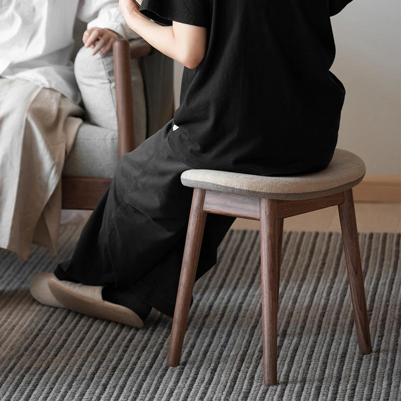 ziihome/致家家居豌豆凳 实木凳家用矮凳现代简约板凳客厅小坐凳