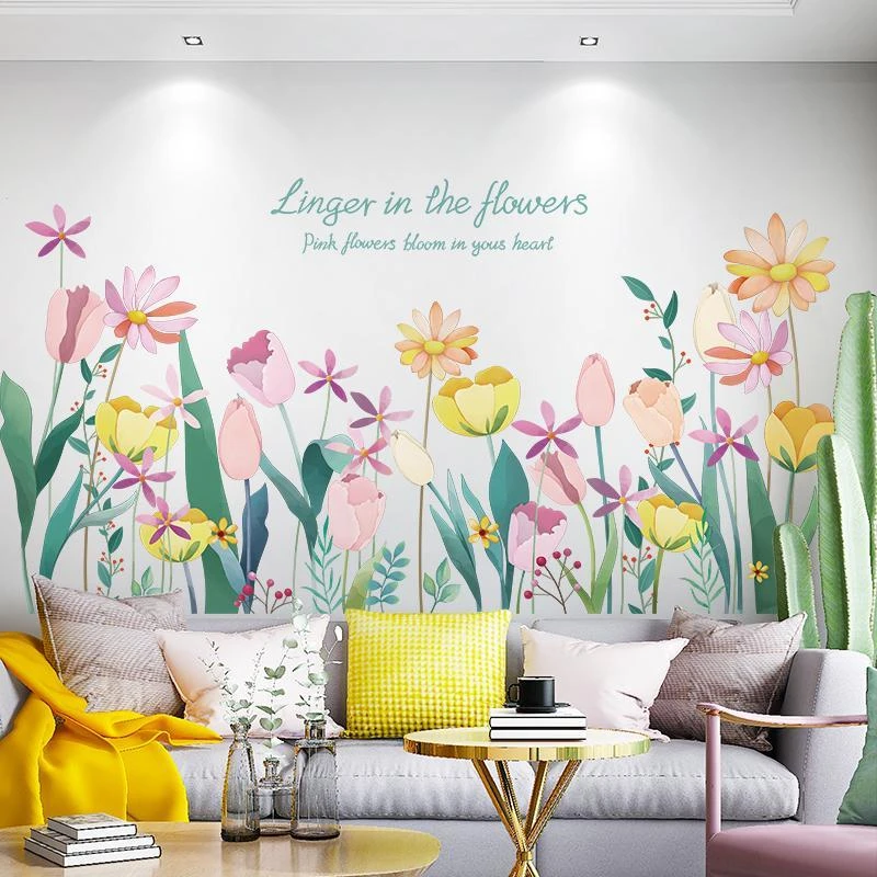 创意墙贴客厅卧室温馨浪漫床头房间装饰墙壁贴纸自粘墙上贴画贴花