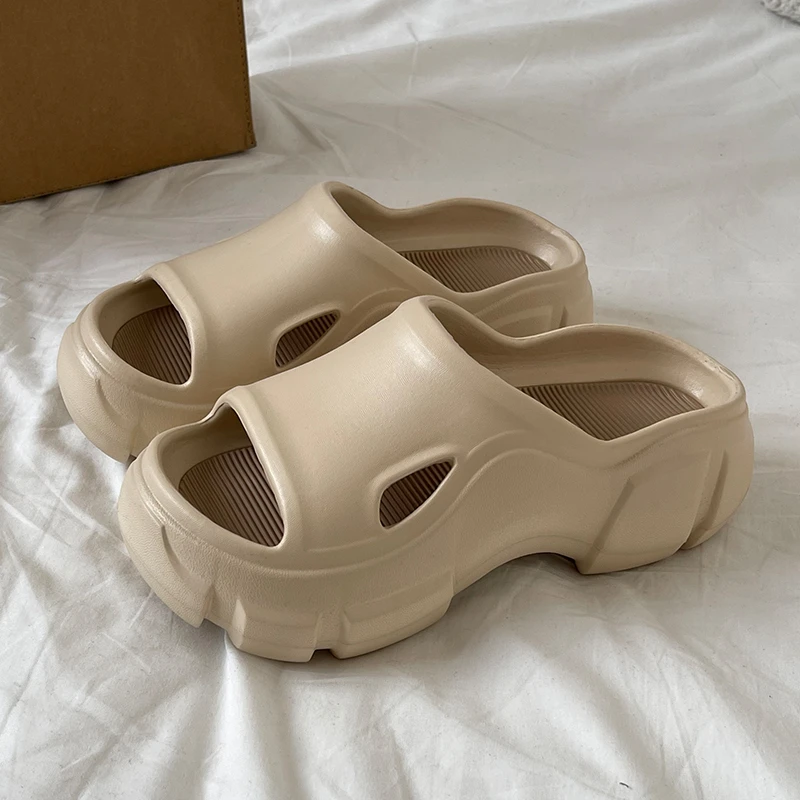 厚底增高6cm拖鞋女夏季外穿新款时尚百搭室内家居防滑踩屎感凉拖