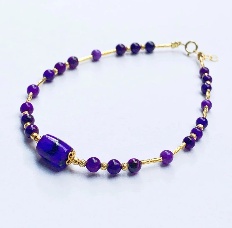 匡氏K姐18K收藏级凝胶果冻皇家紫DIY手链Z-HL-A8738（多样性发一）