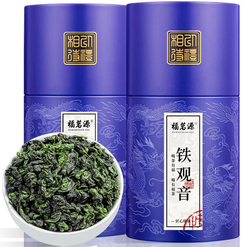 福茗源 正宗安溪铁观音 新茶特级春茶兰花香清香型乌龙茶罐装500g