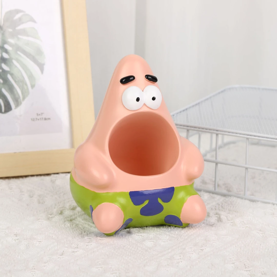 派大星大容量猫爪笔筒摆件卡通收纳摆件装饰品学习稀奇古怪小摆件