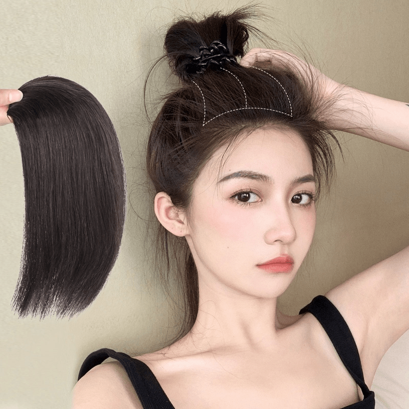 假发片女仿真发垫发片蓬松增发量头顶补发片高颅垫发根透气马尾