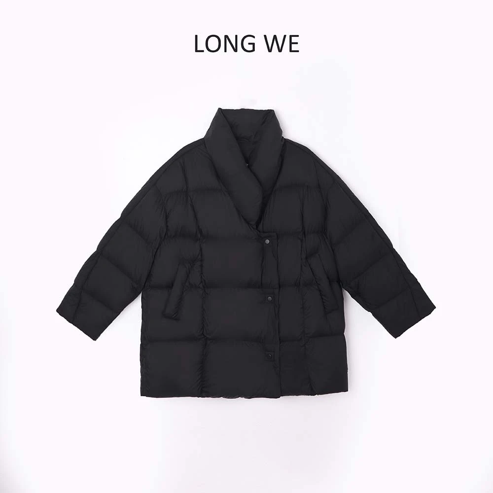 北海道 无胆防绒白鹅绒立领款高品质时尚保暖羽绒服WE22177