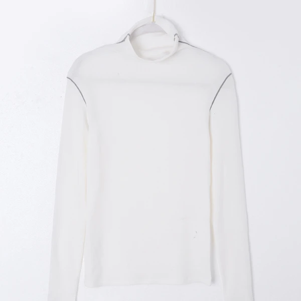 撞线高领 羊毛天丝保暖打底衫WE24003无