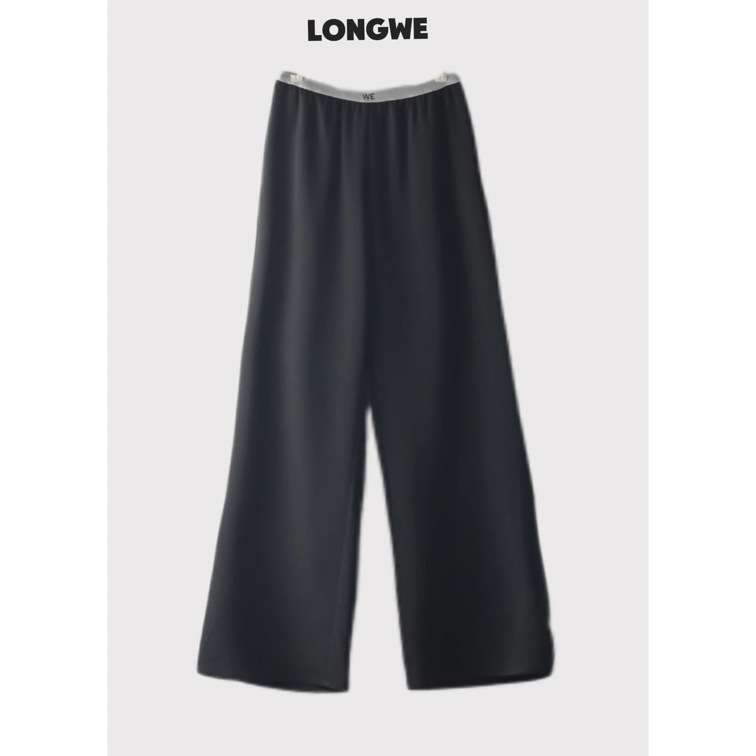 小标裤 夏季高腰显瘦宽松直筒长裤阔腿休闲裤WE21113