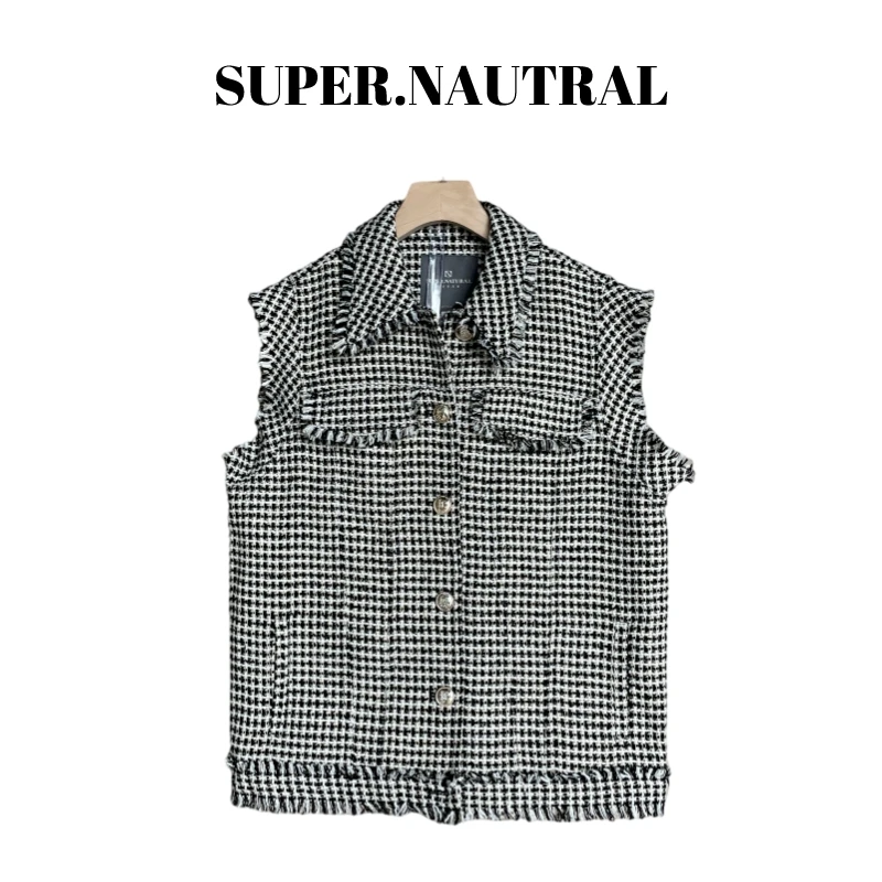 super.natural【NW62】女士小香风马甲外套时尚休闲轻奢气质名媛