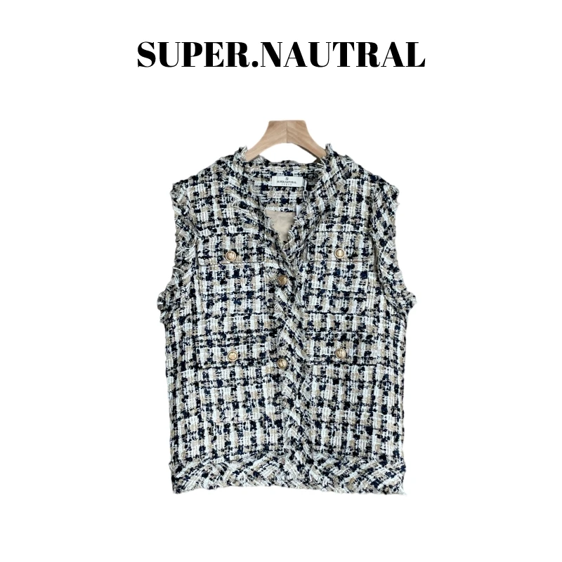 super.natural【NT01】女士小香风马甲外套时尚休闲轻奢气质名媛